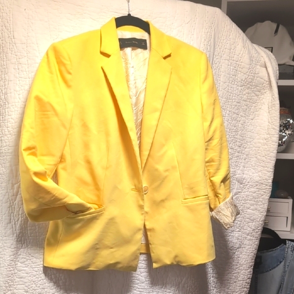 Zara Vibrant Yellow Blazer - Picture 4 of 5